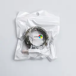 Гірлянда Роса нитка 200 LED довжина 20 м від USB зелена, мультиколор GarlandoPro USB200L20MGML - мініатюра 30