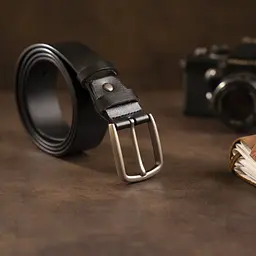 Чоловічий ремень з класичною пряжкою механіка 20316 Vintage чорний 105-120 см