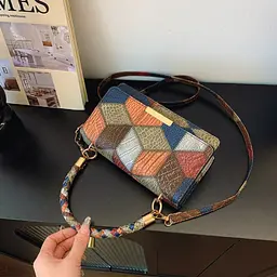 Жіноча сумка через плече крос-боді з екошкіри Lilly P2-15119230BL Мультиколор - мініатюра 6