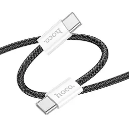 Дата кабель Hoco X104 Source 60W Type-C to Type-C (1m) Black - мініатюра 2