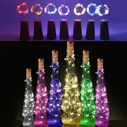 Гірлянда ColorWay пробка для пляшки на батарейках LED 20/2М (5шт/уп) кольорова (CW-GC-20L2BMC) - мініатюра 6