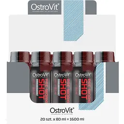 Передтренік OstroVit SHOT Citrus-lime 1.6 л (20 шт. х 80 мл)