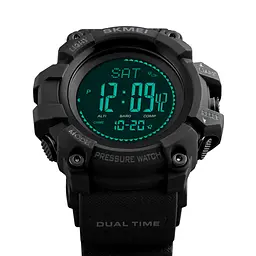 Наручний годинник чоловічий Skmei 1358 Black, 1358BK (12272) - мініатюра 4