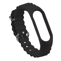 Ремінець MI Ocean band Xiaomi Mi Band 3/Mi Band 4/Mi Band 5/Mi Band 6/Mi Band 7 Black (32366_2917254)