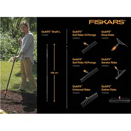 Тримач Fiskars QuikFit L 1.56 м чорний (1000661) - мініатюра 6
