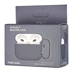 Чохол Silicone Case 1,2mm for AirPods 3 Pacific Green - мініатюра 2