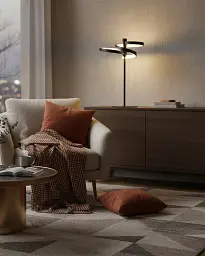 Настільна лампа Goldlux 335999 Ribbon LED 1x12W 4000K 1700Lm IP20 чорна - мініатюра 2