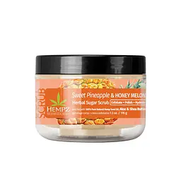 Скраб цукровий "Солодкий ананас та Медова диня" Sweet Pineapple & Honey Melon Herbal Sugar Scrub Hempz 176 г