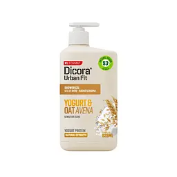 Крем-гель для душу Протеїновий йогурт та овес Dicora Urban Fit 825 мл