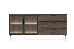 Комод з підсвіткою Perfect Home Лумі / Lumi 2D3S/181 2-дверний з 3 шухлядами Дуб дунін (PFH-091385)