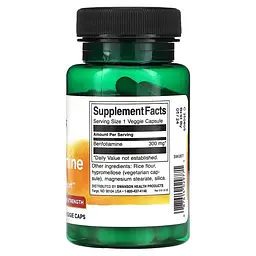 Вітамін В1 Benfotiamine 300 mg Maximum Potency, 60 вегакапсул Swanson vit0004562 - мініатюра 2