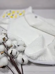 Дитячий рушничок-куточок 80х80 a.l.babybox Лимон Білий - мініатюра 3