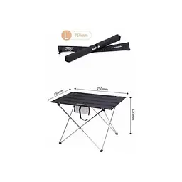 Туристичний стіл Naturehike NH20JJ020 L Aluminium Black (6927595763421) - мініатюра 3