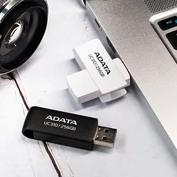 USB флеш накопичувач ADATA 64GB UC310 Black USB 3.0 (UC310-64G-RBK) - мініатюра 9