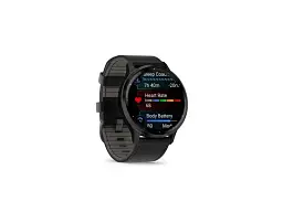 Смарт-годинник Garmin Venu 3 Slate S. Steel Bezel w. Black Case and Leather Band (010-02784-52/02)