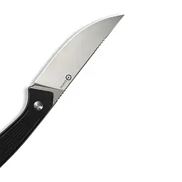 Ніж фіксований туристичний Civivi Carveth (9,1 см) AEB-L / G10 чорний з чохлом - мініатюра 7