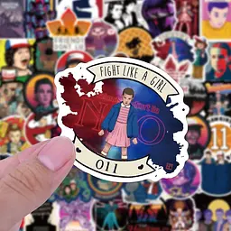 Стікерпак Дуже дивні справи Набір наклейок GeekLand Stranger Things 50 штук - мініатюра 4