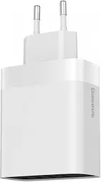 Мережевий зарядний пристрій Baseus Xiaomirror Lake Digital Display 4 USB 2.4 A CCJMHB-B02 White - мініатюра 2