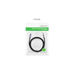 Кабель мультимедійний 3.5mm M to 3.5mm F 2.0m AV118 blue Ugreen (40675) - мініатюра 7