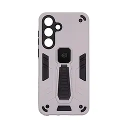 Чехол для Samsung Galaxy S25 FE 5G, Proover, серый, с подставкой и магнитом, противоударный, ударопрочный, бронированный, панель-накладка, защита всего корпуса, термополиуретан (TPU) + поликарбонат (PC), ArmorStandart (ARM86427)