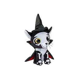М'яка іграшка Lumo Stars Кіт Halloween Spooky, 15 см, сірий із чорним (54984) - мініатюра 2