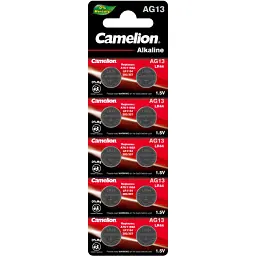 Батарейка AG13 / LR1154 / LR44 / V13GA Alkaline * 10 Camelion (AG13-BP10)