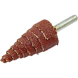 Насадка шліфувальна для дриля ALAN пелюсткова конусна Sprut 20 x 45мм x Р80