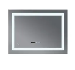 Дзеркало Mixxus WARM MR02-70x50-CASE з LED Touch, Anti-fog, димером, регулюванням яскравості, годинником (MI6669) - мініатюра 3