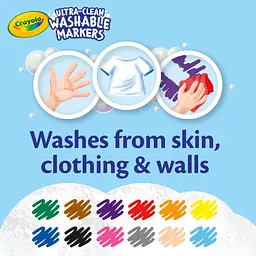 Набір фломастерів Crayola Washable широка лінія 12 шт. (58-8340) - мініатюра 4