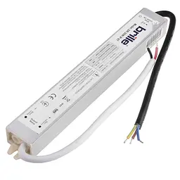 Блок живлення Brille вологозахищений LED dr-30W IP-67 AC 100-240V DC 12V - мініатюра 3