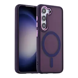 Чохол TPU Space Magnetic Color with Magsafe Samsung Galaxy S23+ 5G Dark Purple (35376_3345913) - мініатюра 2