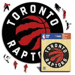 Дерев'яний пазл Toronto Raptors Iconic Puzzles NBA M, 270 деталей офіційний логотип Торонто Репторз подарунковий набір (SKU-301)