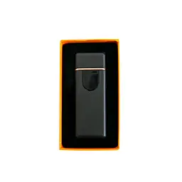 Електронна запальничка чорна сенсорна запальничка з юсб зарядкою USB ZGP ABS - мініатюра 4