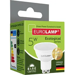 Світлодіодна лампа Eurolamp LED Ecological Series, SMD, MR16, 5W, GU10, 4000K (200) (LED-SMD-05104(P)) - мініатюра 4