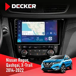 Штатна магнітола Nissan Qashqai, X-Trail 2014+ Climate Decker D10-007 4x64, DSP, 360, 4G Decker (НФ-00006148)