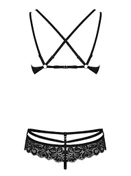 Комплект білизни Obsessive 860-SET-1 S/M чорний - мініатюра 6