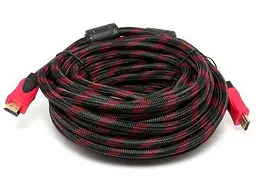 Кабель шнур HDMI-HDMI високої чіткості V1.4 довжина 20м в нейлоновій оплетці
- мініатюра 5