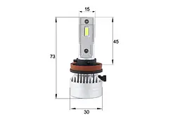 Комплект світлодіодних ламп Sho-Me F4 H11 40W - мініатюра 2