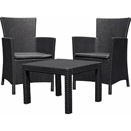 Комплект садових меблів Allibert Keter Rosario balcony set графіт - прохолодний сірий