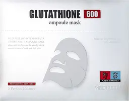 Антиоксидантна тканинна маска з глутатіоном і вітамінами Medi Peel Bio-Intense Glutathione White Ampoule Mask 30 мл