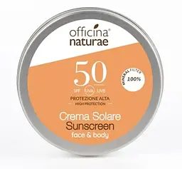 Сонцезахисний крем для тіла Officina Naturae SPF 50 в алюмінієвій банці