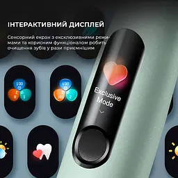 Електрична зубна щітка Oclean X Ultra Set Green OLED - мініатюра 3
