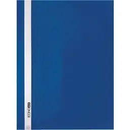 Папка-скоросшиватель Economix А4 без перфорации, фактура "оранж", синяя (E31509-02)