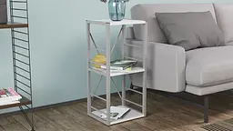 Етажерка 3/34 Ferrum-decor Серії Коннект 73x34x28 сірий ДСП Білий 16мм (FRD-104301) - мініатюра 3