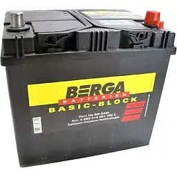 Автомобільний акумулятор BERGA Basic Block 6СТ-60Ah АзЕ ASIA 510A (EN) 560412051