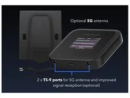 Модем 5G/4G + Wi-Fi роутер NETGEAR Nighthawk M3 (MH3150-100EUS) - мініатюра 5