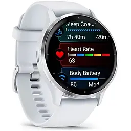 Смарт-годинник Garmin Venu 3 Silver Stainless Steel Bezel with Whitestone Case and Silicone Band [010-02784-00] [104897] - мініатюра 2