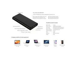 Зовнішній акумулятор (павербанк) Voltero 26800mAh S25 PD/100W QC/3.0/18W USB-C, USB-Ax2 (8720828063101, 6090525828894) - мініатюра 9