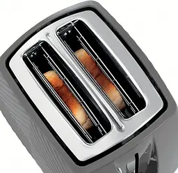 Тостер GrooWe 2 Slice 850Вт, підігрів, розморожування, пластик, сірий Russell Hobbs kuh0014911 - мініатюра 6
