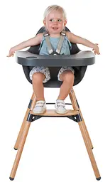 Стілець для годування Childhome Evolu 2 з бампером антрацит (CHEVOCHNA) - мініатюра 11